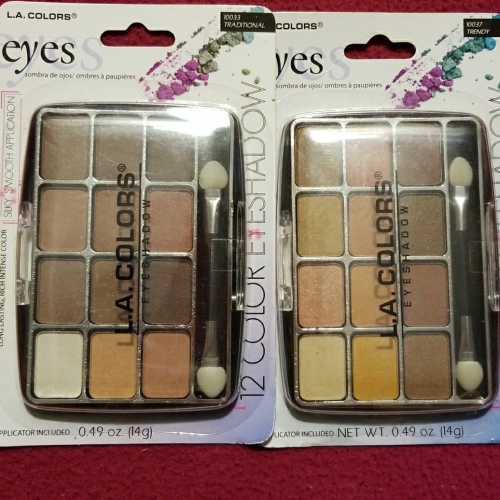 L.A. COLORS 2 EYESHADOW SETS!  /NIP